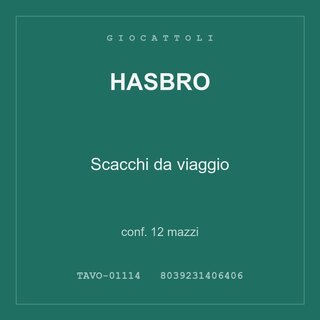 Hasbro Scacchi da viaggio — conf. 6 mazzi