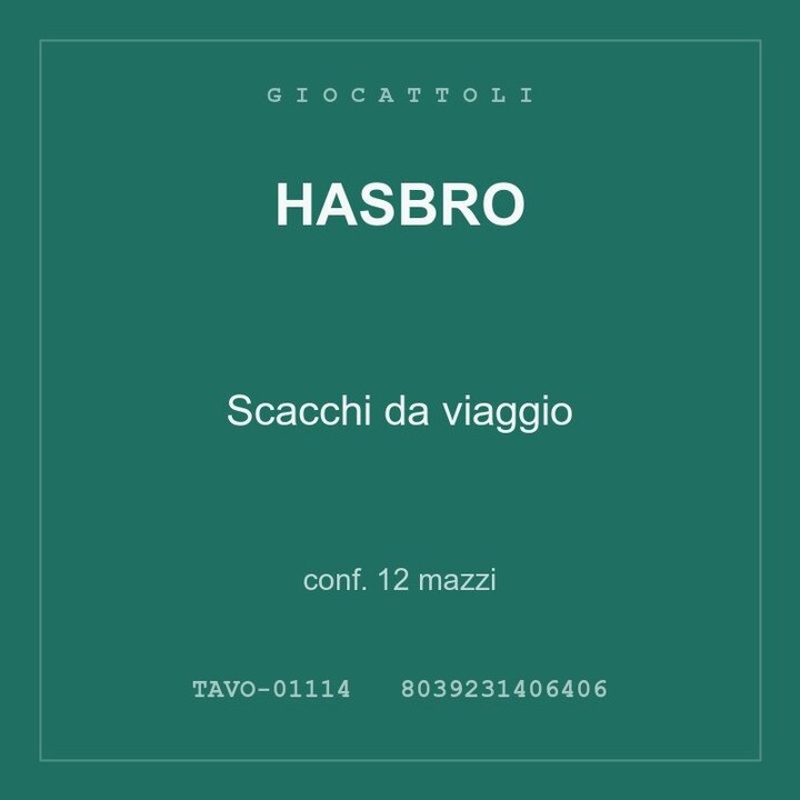 Hasbro Scacchi da viaggio — conf. 6 mazzi
