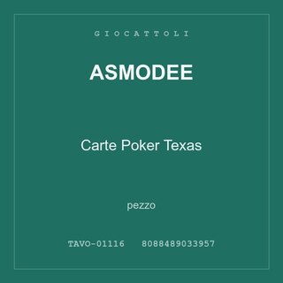 Asmodee Carte Poker Texas — conf. 4 pz