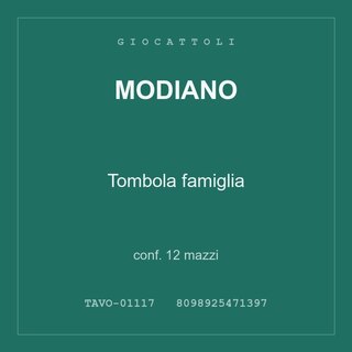 Modiano Tombola famiglia — conf. 6 mazzi