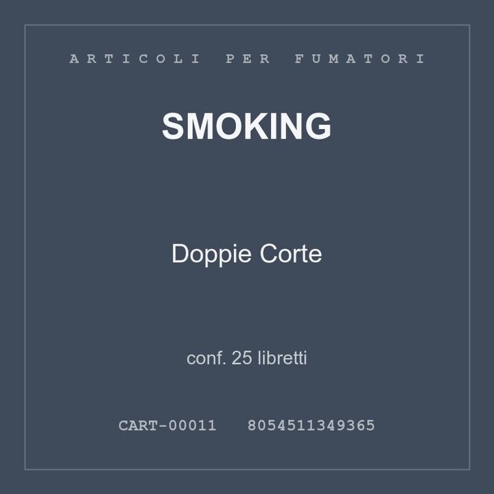 SMOKING ARANCIONE CARTINA PESO MEDIO