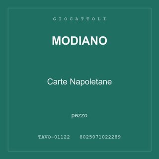 Modiano Carte Napoletane — conf. 4 pz