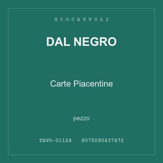 Dal Negro Carte Piacentine — conf. 3 pz