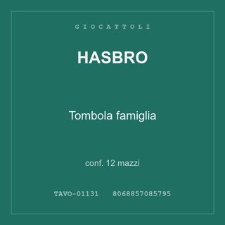 Hasbro Tombola famiglia — conf. 12 mazzi