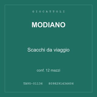 Modiano Scacchi da viaggio — conf. 12 mazzi
