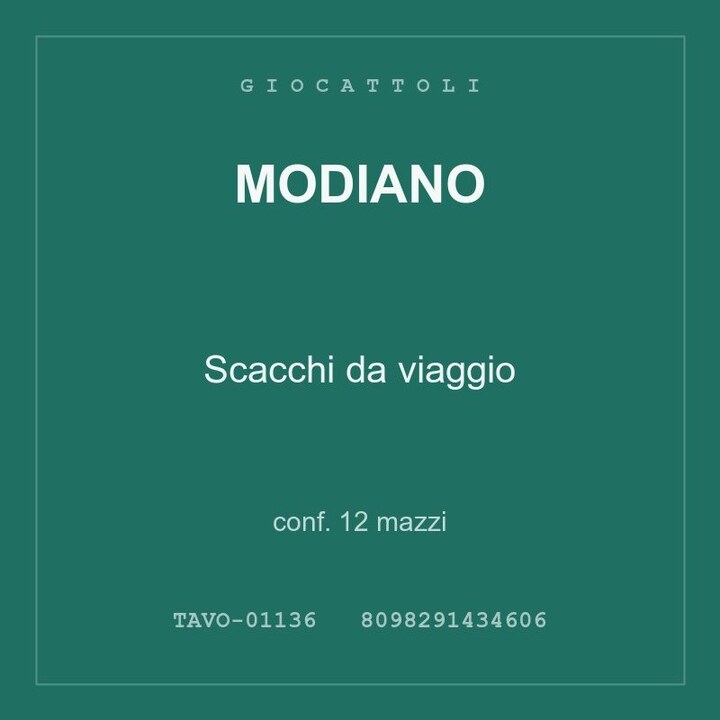 Modiano Scacchi da viaggio — conf. 12 mazzi