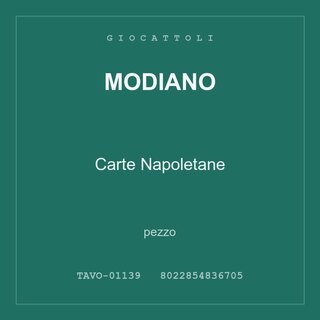 Modiano Carte Napoletane — conf. 6 pz