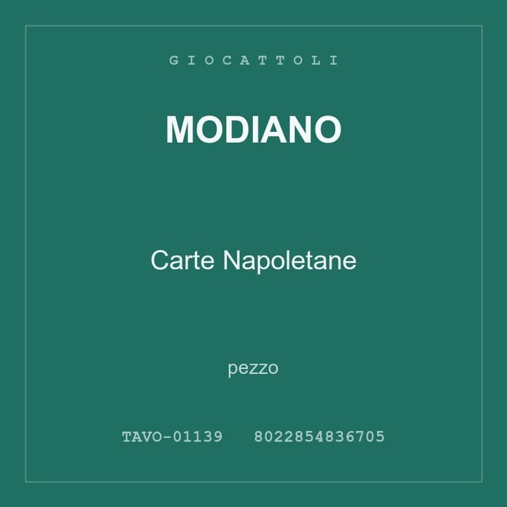 Modiano Carte Napoletane — conf. 6 pz