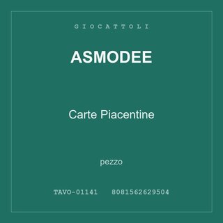 Asmodee Carte Piacentine — conf. 4 pz