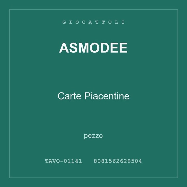 Asmodee Carte Piacentine — conf. 4 pz