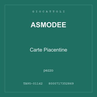 Asmodee Carte Piacentine — conf. 6 pz