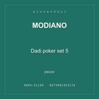 Modiano Dadi poker set 5 — conf. 4 pz