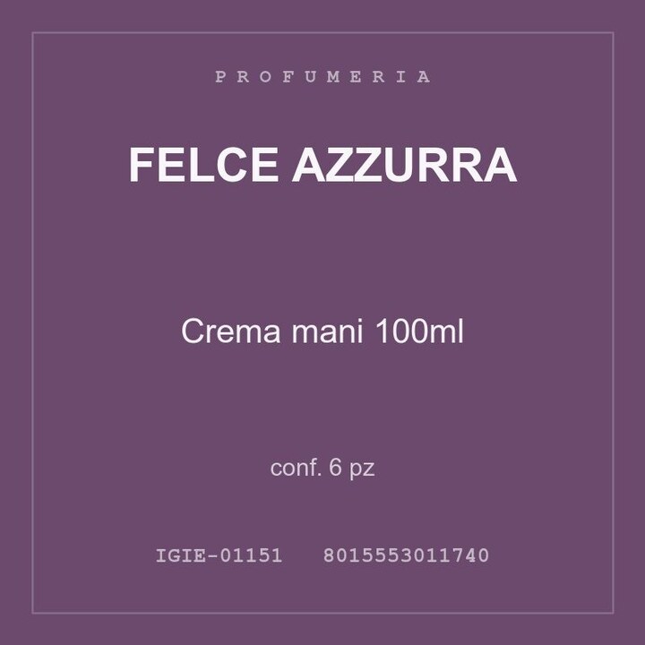 Felce Azzurra Crema mani 100ml — conf. 6 pz
