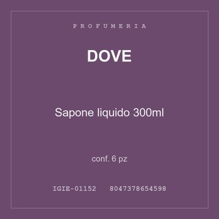 Dove Sapone liquido 300ml — conf. 6 pz