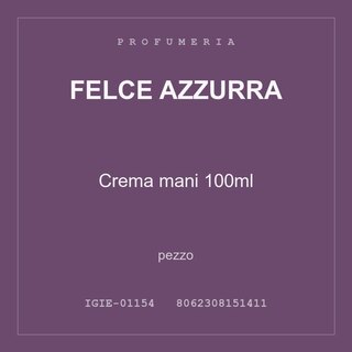 Felce Azzurra Crema mani 100ml — pezzo