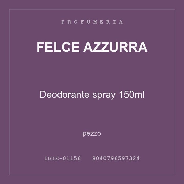 Felce Azzurra Deodorante spray 150ml — conf. 2 pz