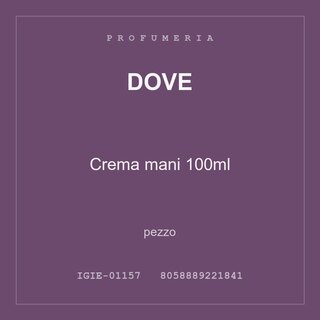 Dove Crema mani 100ml — pezzo