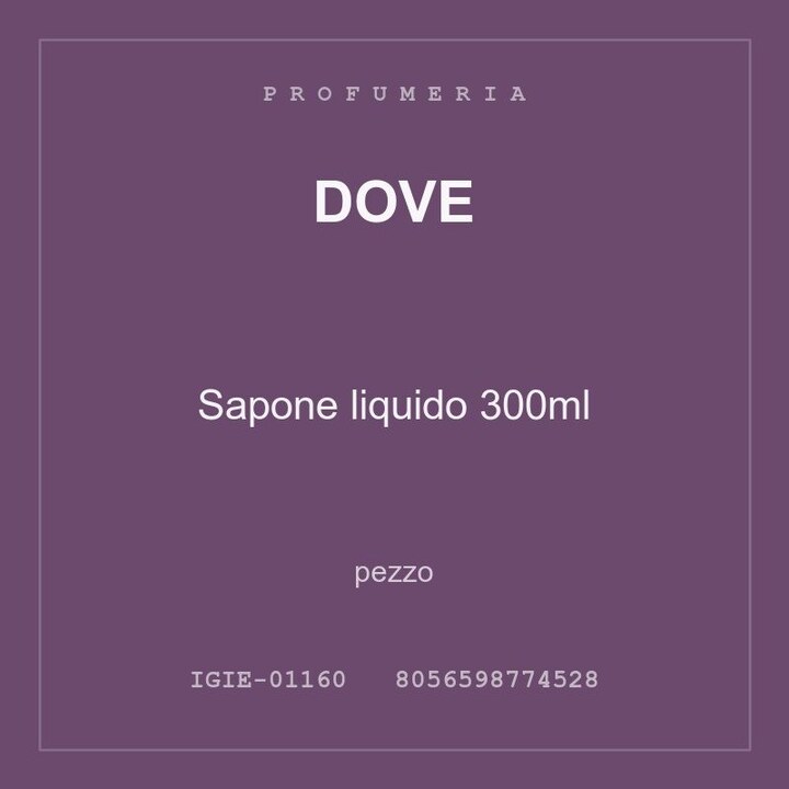 Dove Sapone liquido 300ml — pezzo