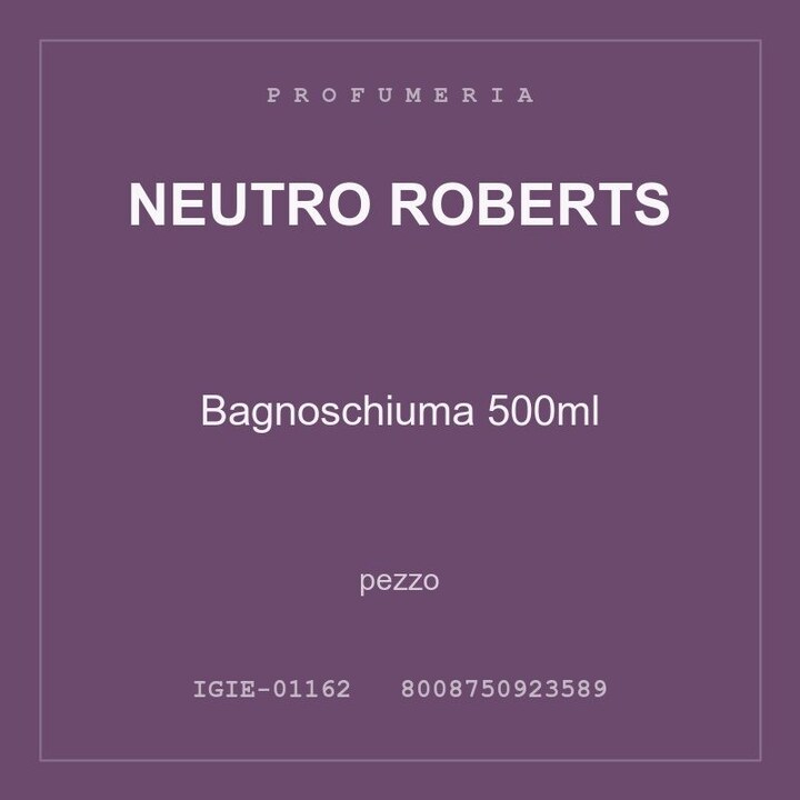 Neutro Roberts Bagnoschiuma 500ml — pezzo