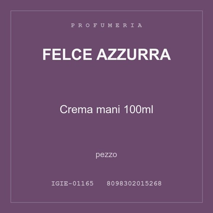Felce Azzurra Crema mani 100ml — conf. 4 pz