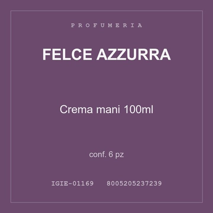 Felce Azzurra Crema mani 100ml — conf. 12 pz
