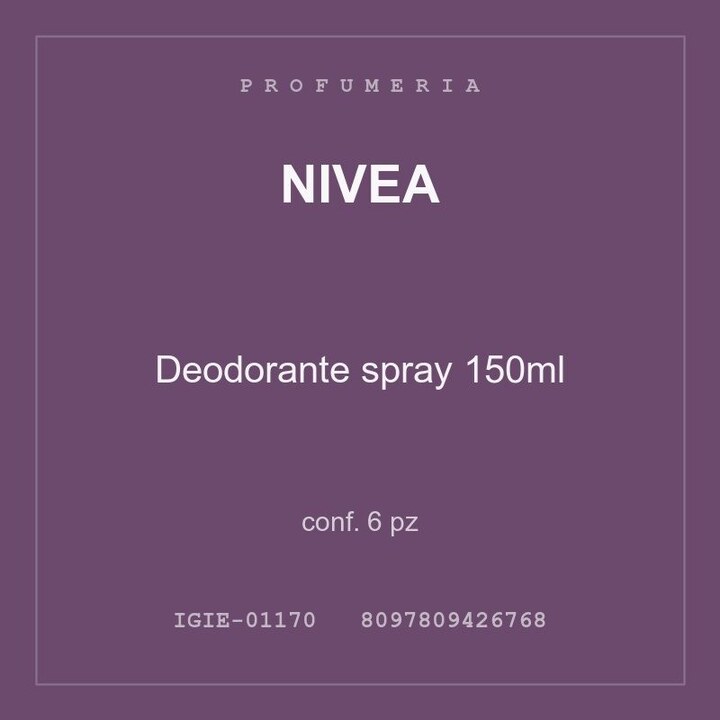 Nivea Deodorante spray 150ml — conf. 3 pz