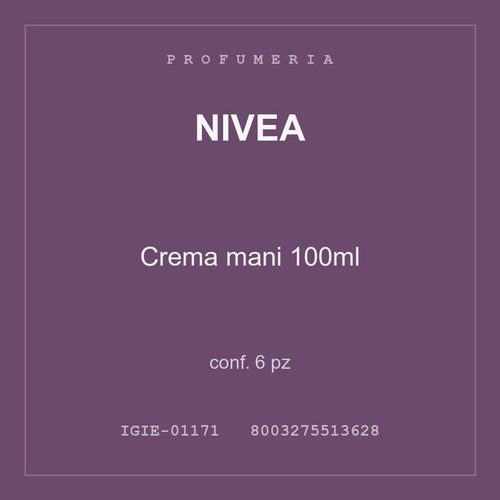 Nivea Crema mani 100ml — conf. 6 pz