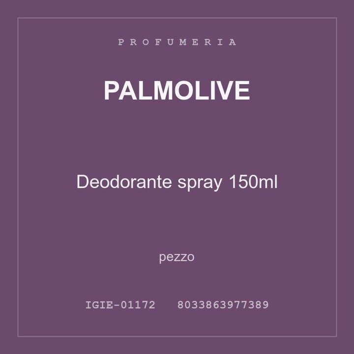 Palmolive Deodorante spray 150ml — pezzo