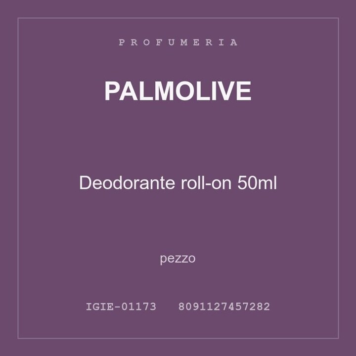 Palmolive Deodorante roll-on 50ml — pezzo