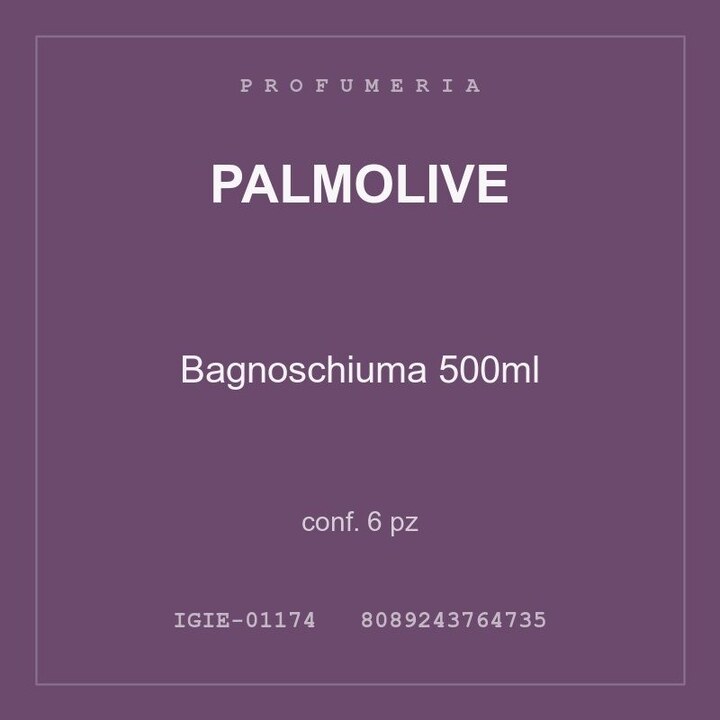 Palmolive Bagnoschiuma 500ml — conf. 6 pz