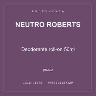 Neutro Roberts Deodorante roll-on 50ml — pezzo