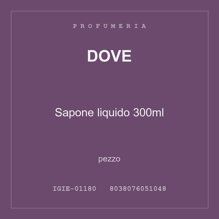 Dove Sapone liquido 300ml — conf. 4 pz