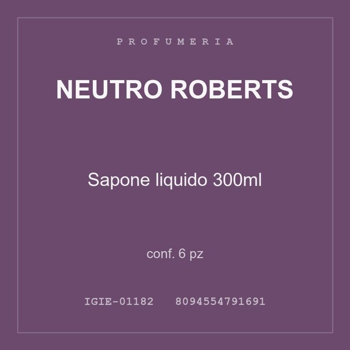 Neutro Roberts Sapone liquido 300ml — conf. 6 pz
