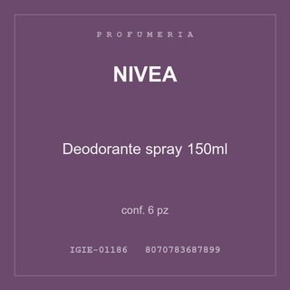 Nivea Deodorante spray 150ml — conf. 12 pz