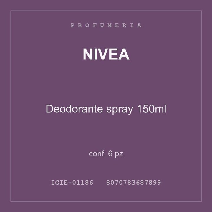 Nivea Deodorante spray 150ml — conf. 12 pz