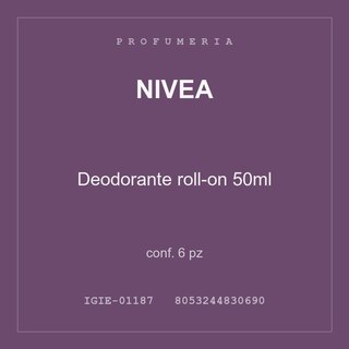 Nivea Deodorante roll-on 50ml — conf. 6 pz