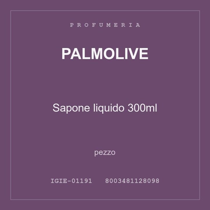 Palmolive Sapone liquido 300ml — pezzo