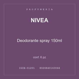 Nivea Deodorante spray 150ml — conf. 15 pz