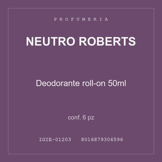 Neutro Roberts Deodorante roll-on 50ml — conf. 6 pz