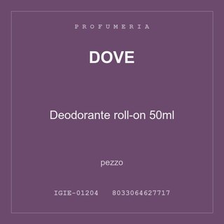 Dove Deodorante roll-on 50ml — pezzo
