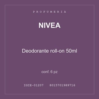 Nivea Deodorante roll-on 50ml — conf. 3 pz