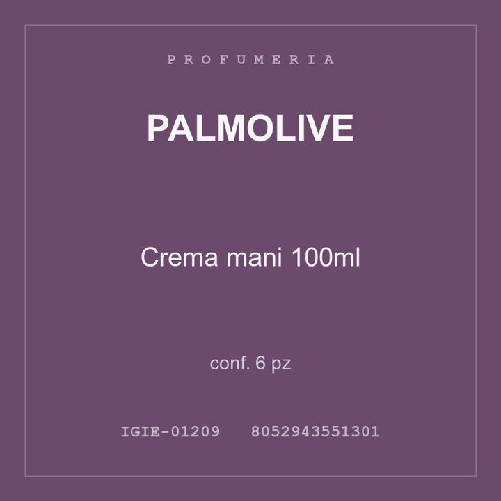 Palmolive Crema mani 100ml — conf. 6 pz
