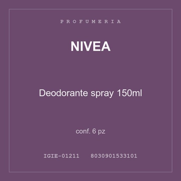 Nivea Deodorante spray 150ml — conf. 1 pz