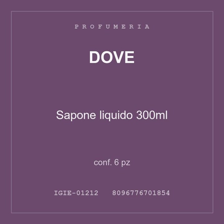 Dove Sapone liquido 300ml — conf. 3 pz