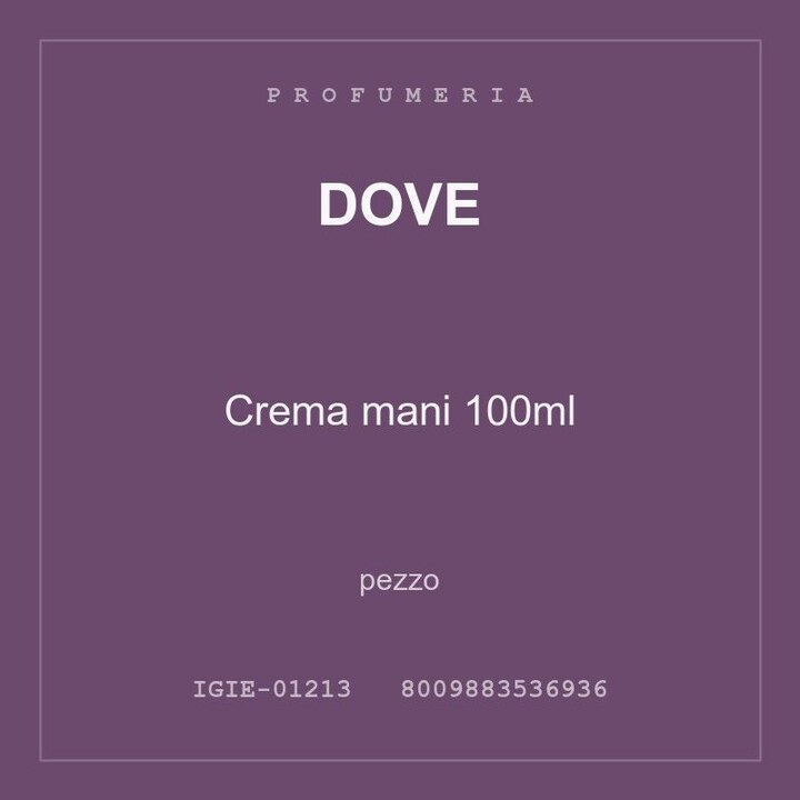 Dove Crema mani 100ml — conf. 2 pz