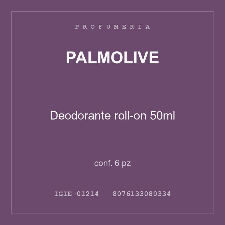 Palmolive Deodorante roll-on 50ml — conf. 12 pz