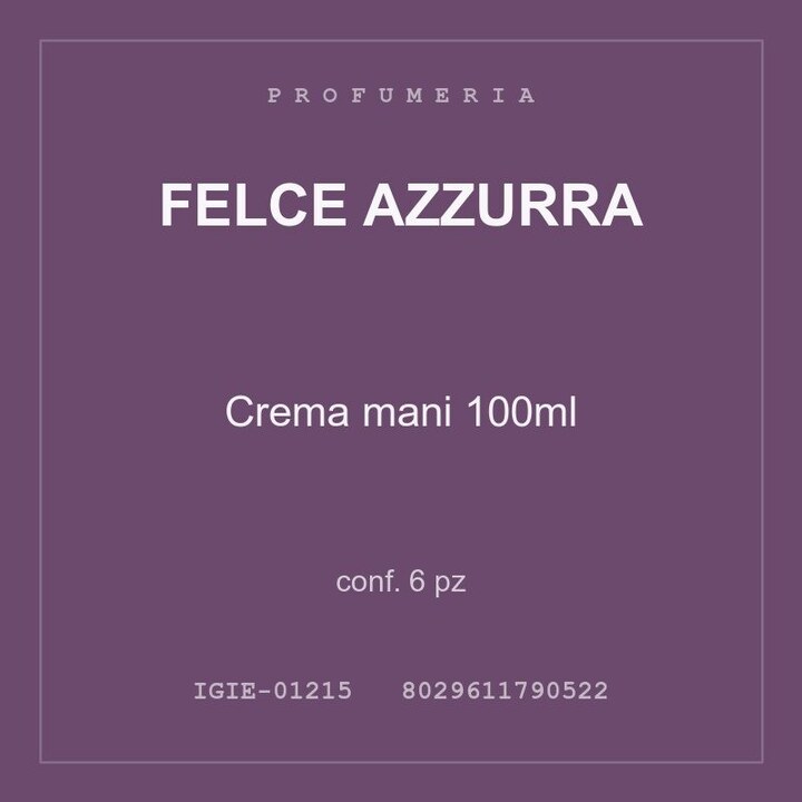 Felce Azzurra Crema mani 100ml — conf. 15 pz
