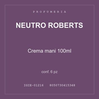 Neutro Roberts Crema mani 100ml — conf. 6 pz