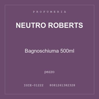 Neutro Roberts Bagnoschiuma 500ml — conf. 3 pz