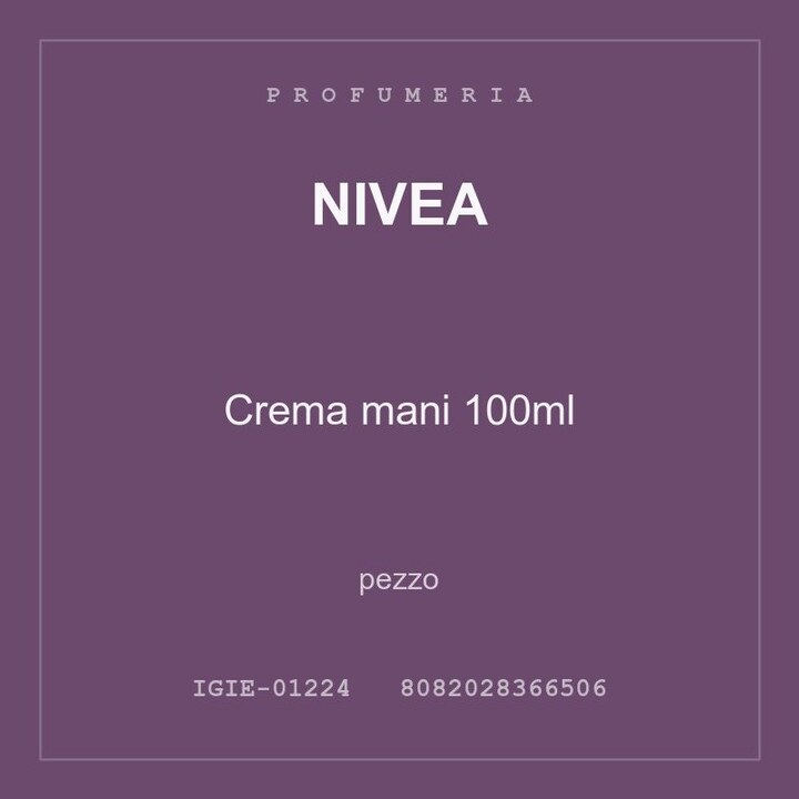 Nivea Crema mani 100ml — conf. 2 pz